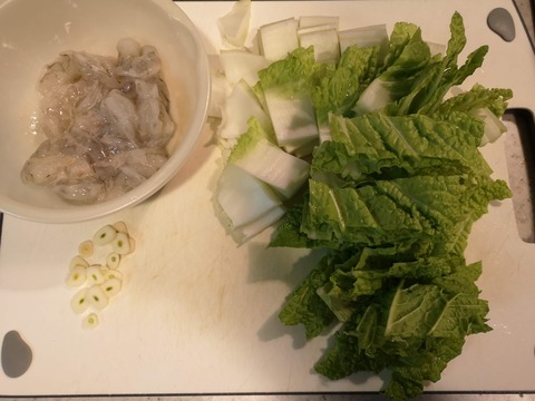 海老と白菜の中華炒め (2)