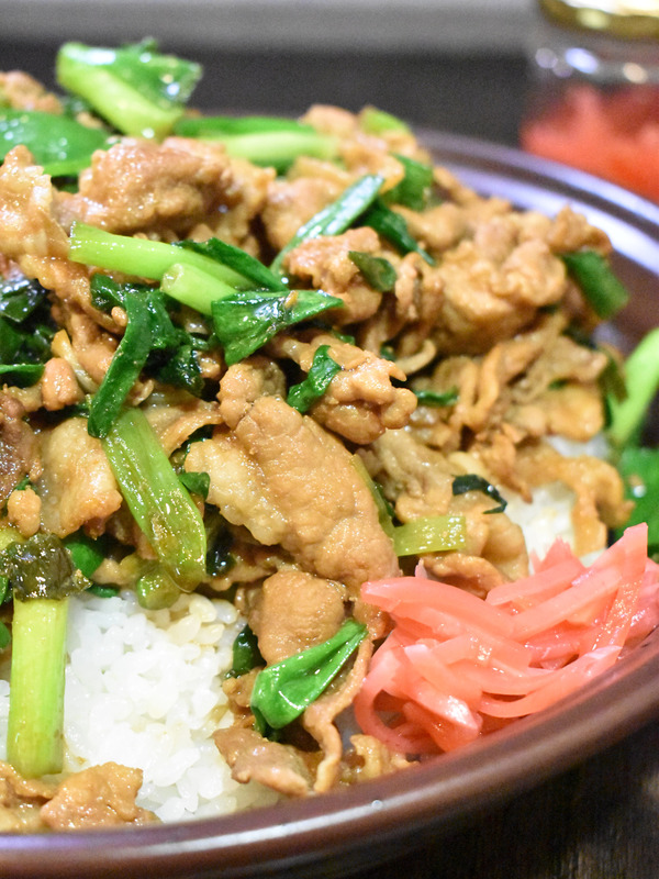ねぎたっぷり豚丼 (1)