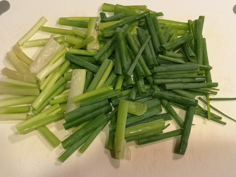 激辛ねぎ炒め (2)