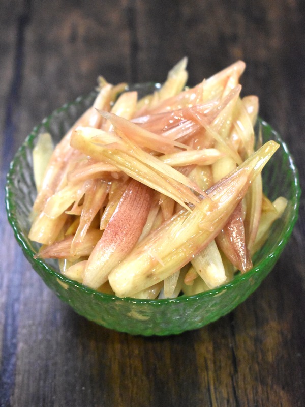 みょうがの梅肉和え (4)