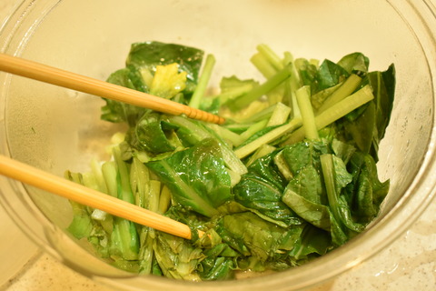 小松菜の中華風お浸し (5)