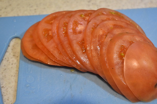 トマトのスライスサラダ (3)