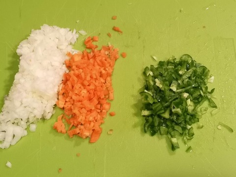 ミンチドライカレー (2)