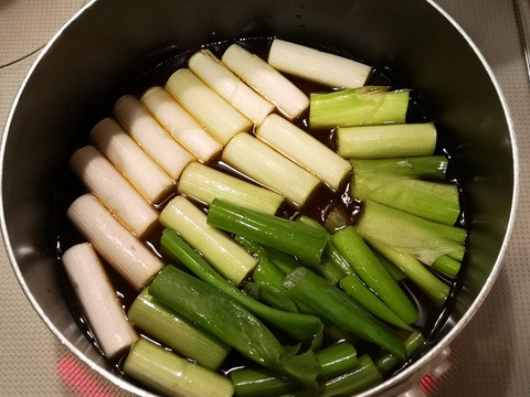 白ねぎのオイスターソース煮 (4)