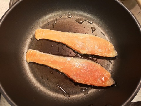 鮭の照焼き (3)