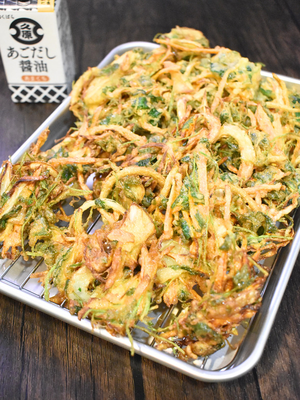 激安三つ葉の盛り盛りかき揚げ (2)