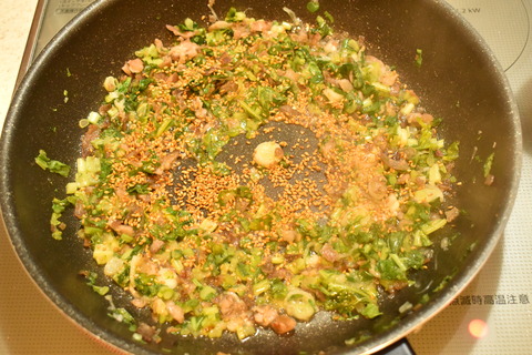 大根の葉と豚肉の塩混ぜご飯 (7)