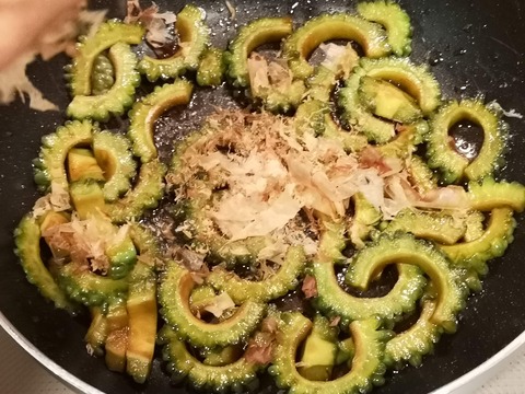 ゴーヤのおかか和え (7)