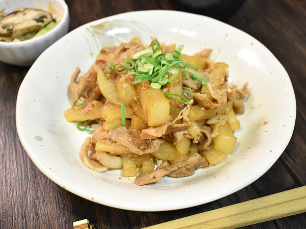 大根と豚肉のおかか炒め煮 (2)