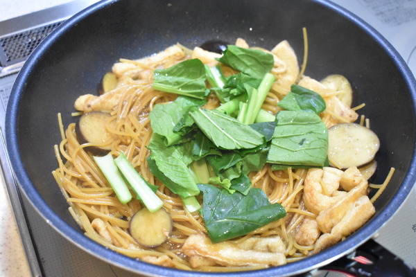 茄子の味噌パスタ (5)
