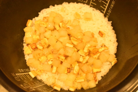 大根とにんにくの混ぜご飯 (6)