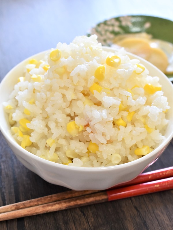 コーン布茶ご飯 (2)