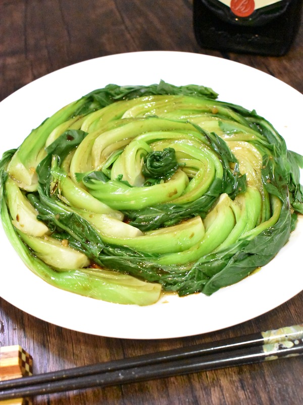 チンゲン菜の中華風お浸し (2)