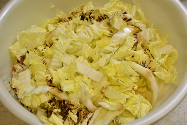 白菜のにんにく和え (3)