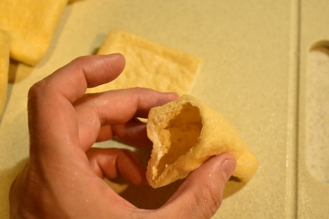 油揚げの豆腐詰め (3)
