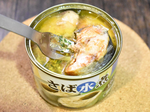 鯖缶のバター焼き (2)