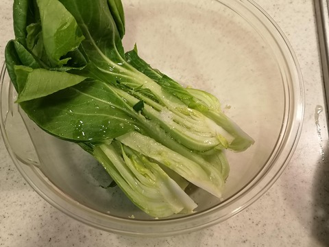 チンゲン菜のスティックサラダ (3)