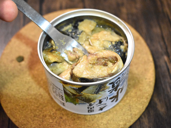 鯖缶のコリアンダー焼き (2)