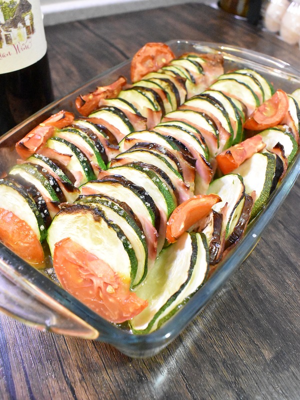 ズッキーニと茄子の挟み焼き (2)