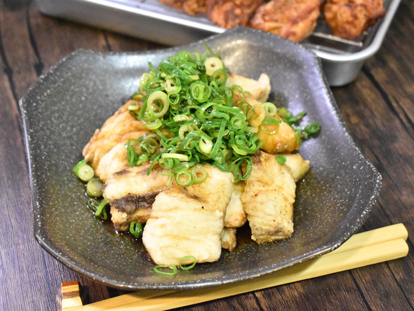鰆の唐揚ねぎまみれ (2)