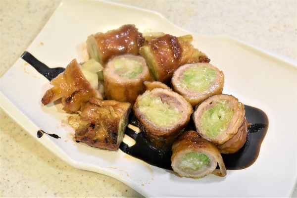 豚肉の香味野菜巻き (8)