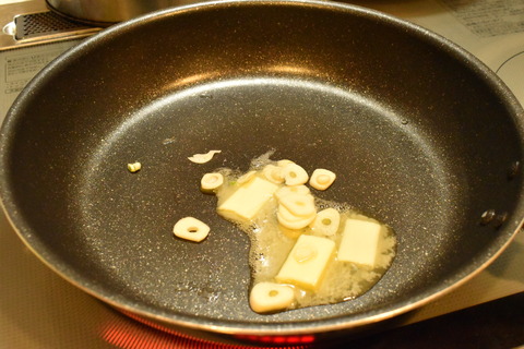 白菜とハムのバター炒め (3)