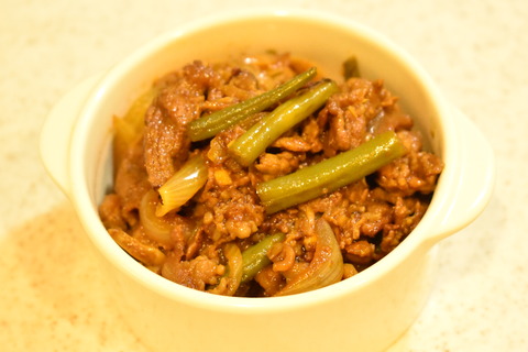 牛肉といんげんのカレー炒め煮 (11)