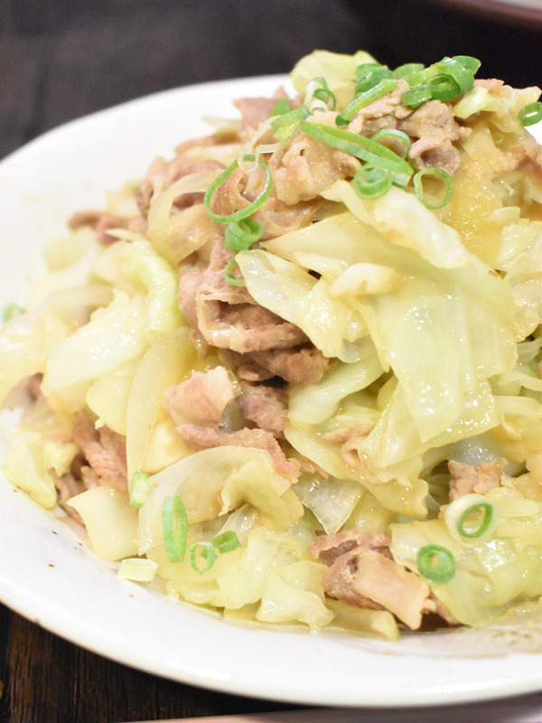 豚肉とキャベツの味噌炒め (1)