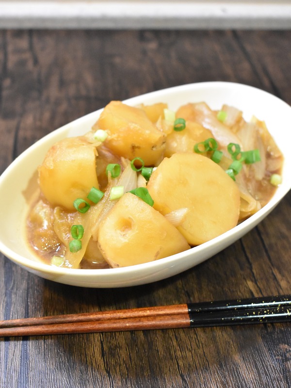 じゃがいもと新玉ねぎのバター醤油う煮込み (2)