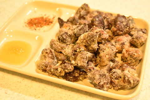 鶏レバーの唐揚 (10)