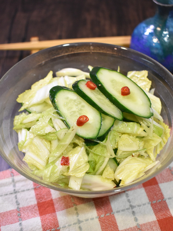 白菜ときゅうりの激辛漬け (1)