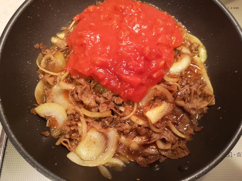トマト牛丼 (6)