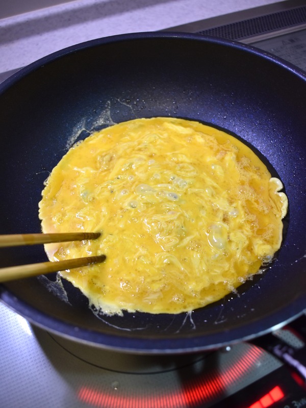 ;レタスと豚肉の卵炒め (3)