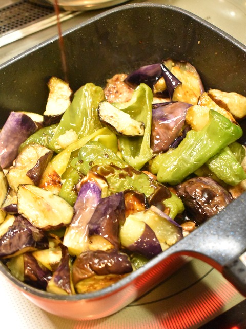 揚げ野菜のウスターソース炒め (7)