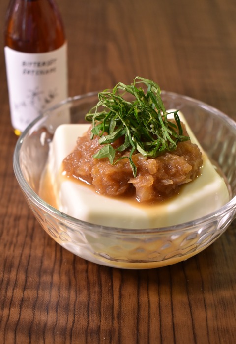 玉ねぎ冷奴 (1)