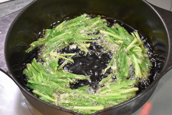 ニラのかき揚げ (5)