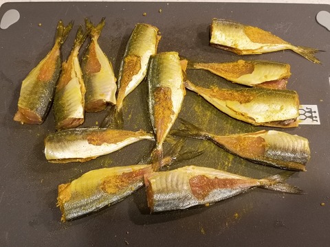 小鯵のカレー揚げ (4)