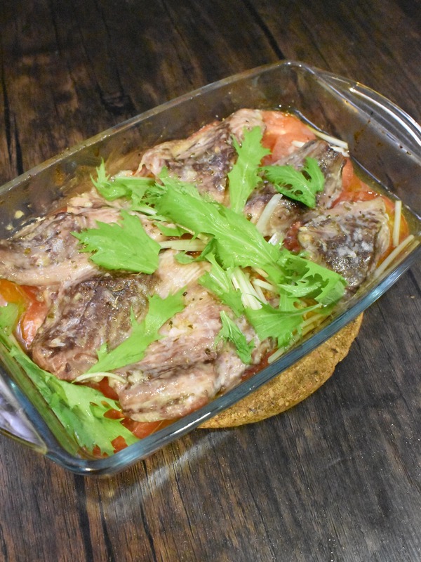 鰤とトマトのオーブン焼き (4)