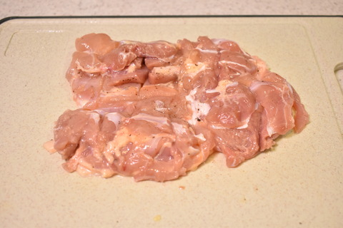 鶏もも肉の一枚揚げねぎソース (2)