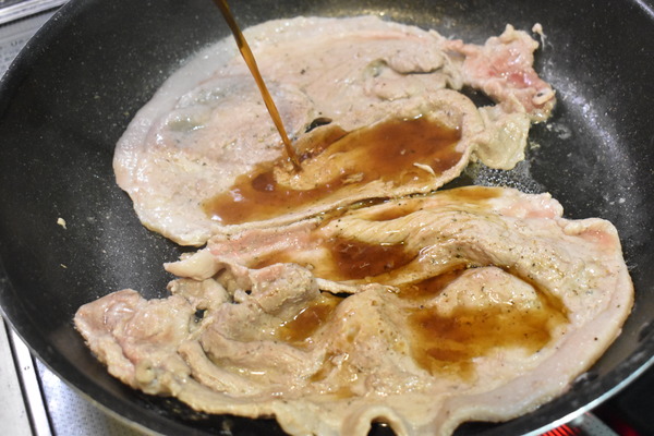 豚ももスライスの照焼き (6)