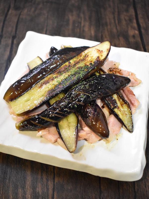 茄子とハムのごろごろソテー (6)