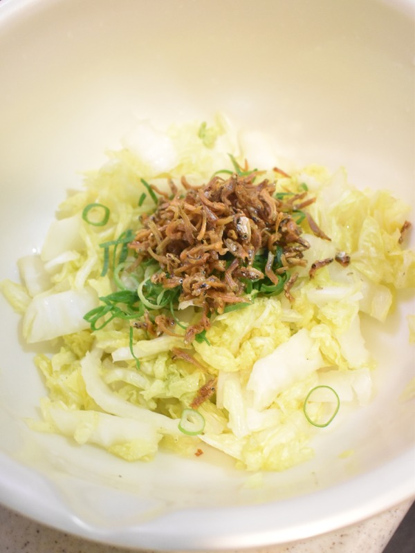 白菜のじゃこ和え (6)