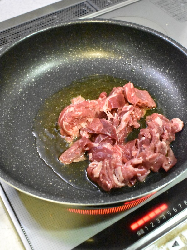 セロリ牛丼 (3)