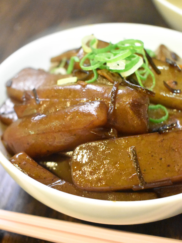 こんにゃくのにんにく醤油炒め (1)