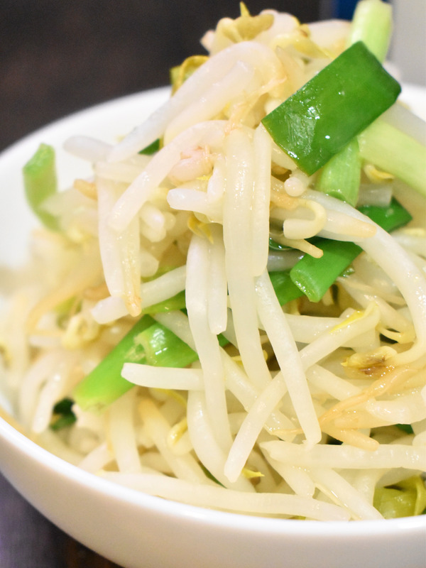 もやしとねぎの柚子和え (1)