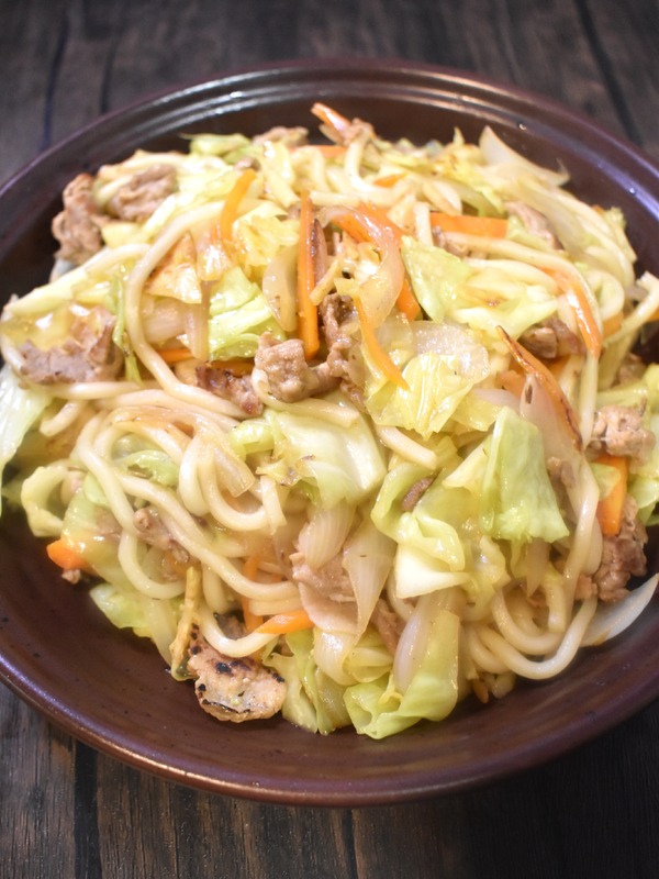 納豆のたれ焼うどん (6)