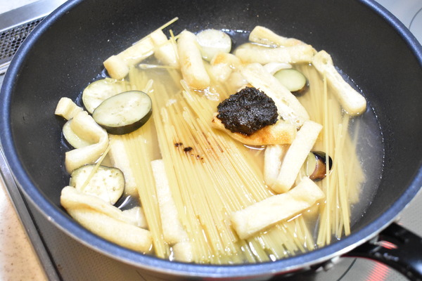 茄子の味噌パスタ (4)