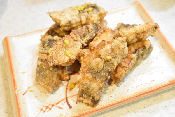 鯛の柚子唐揚げ (6)