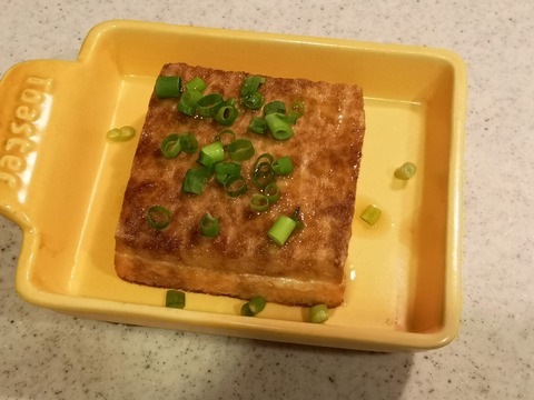 厚揚げの醤油マヨネーズ焼き (6)