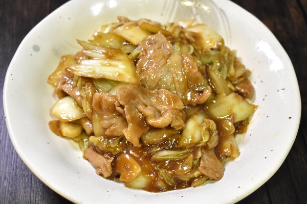 豚ばら肉と白菜の味噌炒め (7)